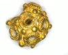 Polyhedral gold Bead