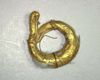 Gold ear-clasp